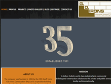 Tablet Screenshot of gdironsconstruction.net